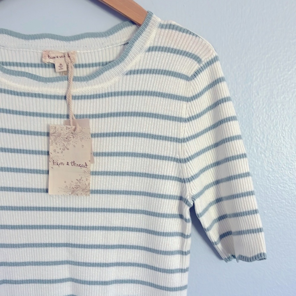 Ribbed Knit Tee